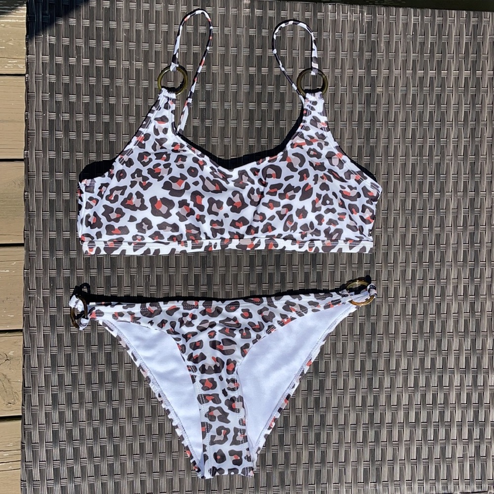 3 Piece Leopard Bikini w/wrap